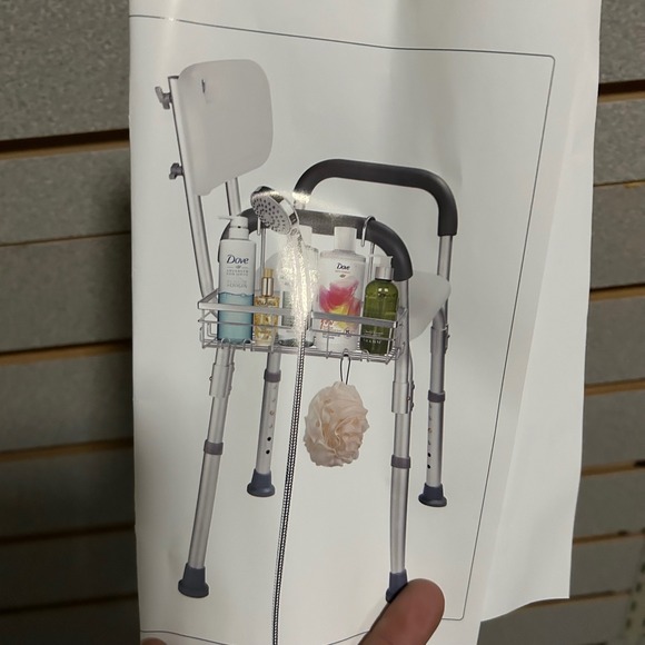 Shower Chair Basket Caddy Storage Organizer Bath Accessories Holder NEW - Picture 1 of 3